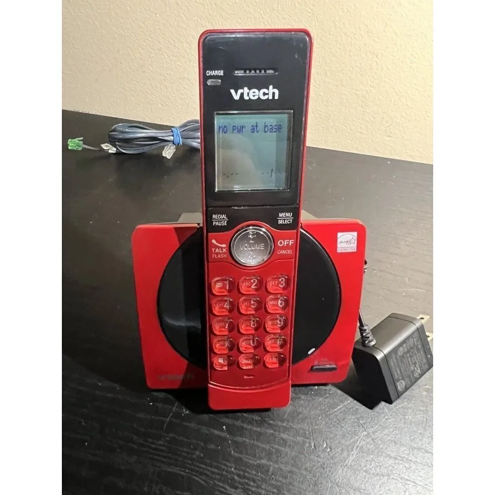 Vtech Cordless Phone System With Caller ID / Call Waiting Model CS6919-16 Red #2